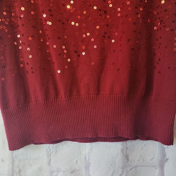APT. 9 Sleeveless Cowlneck Sequin Sweater - Picture 2 of 8